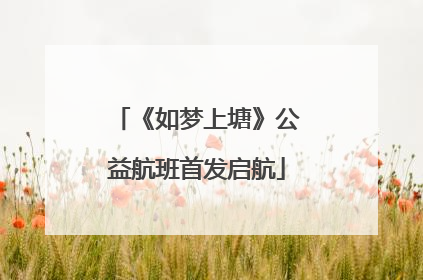 《如梦上塘》公益航班首发启航