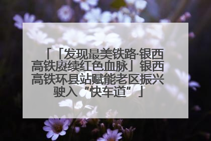 「发现最美铁路·银西高铁赓续红色血脉」银西高铁环县站赋能老区振兴驶入“快车道”