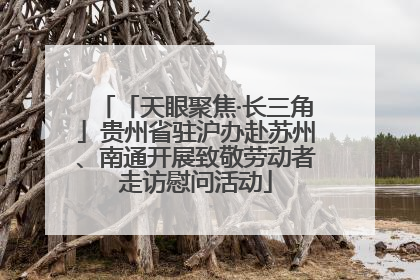 「天眼聚焦·长三角」贵州省驻沪办赴苏州、南通开展致敬劳动者走访慰问活动