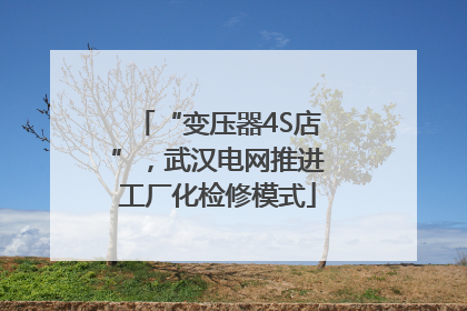 “变压器4S店”，武汉电网推进工厂化检修模式