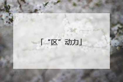 “区”动力