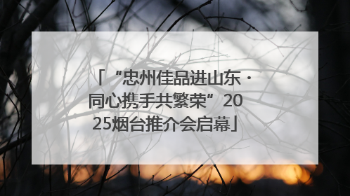 “忠州佳品进山东・同心携手共繁荣”2025烟台推介会启幕
