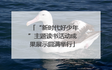 “新时代好少年”主题读书活动成果展示圆满举行