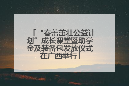 “春蕾茁壮公益计划”成长课堂暨助学金及装备包发放仪式在广西举行