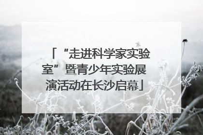 “走进科学家实验室”暨青少年实验展演活动在长沙启幕