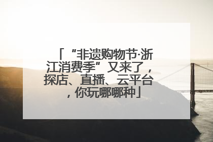 “非遗购物节·浙江消费季”又来了，探店、直播、云平台，你玩哪哪种