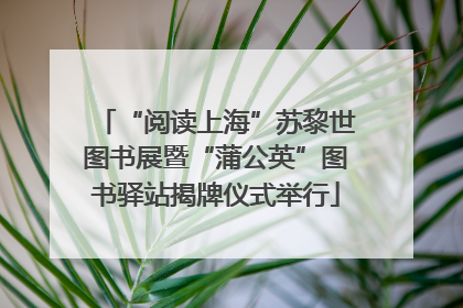 “阅读上海”苏黎世图书展暨“蒲公英”图书驿站揭牌仪式举行
