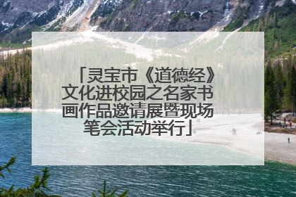灵宝市《道德经》文化进校园之名家书画作品邀请展暨现场笔会活动举行
