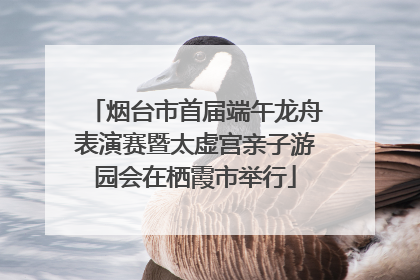 烟台市首届端午龙舟表演赛暨太虚宫亲子游园会在栖霞市举行