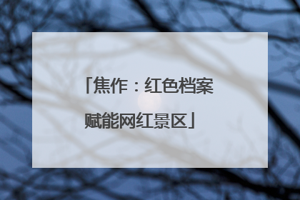 焦作：红色档案赋能网红景区