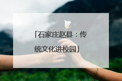 石家庄赵县：传统文化进校园