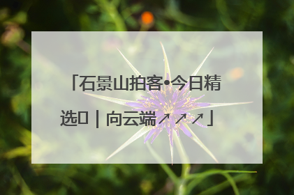 石景山拍客•今日精选⑳｜向云端↗↗↗