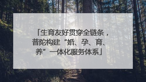 生育友好贯穿全链条，普陀构建“婚、孕、育、养”一体化服务体系