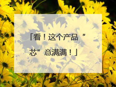 看！这个产品“芯”意满满！