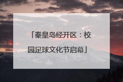 秦皇岛经开区：校园足球文化节启幕