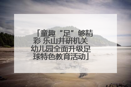 童趣“足”够精彩 乐山井研机关幼儿园全面升级足球特色教育活动