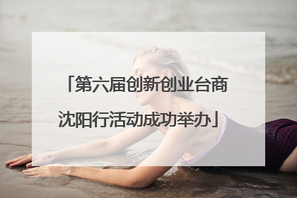 第六届创新创业台商沈阳行活动成功举办