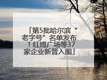 第5批哈尔滨“老字号”名单发布！红博广场等37家企业新晋入围