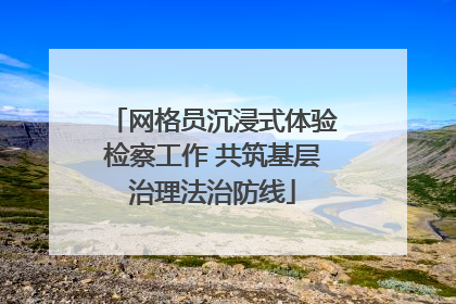 网格员沉浸式体验检察工作 共筑基层治理法治防线