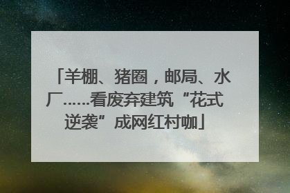 羊棚、猪圈，邮局、水厂……看废弃建筑“花式逆袭”成网红村咖