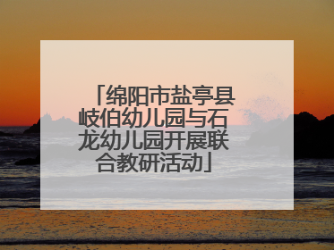 绵阳市盐亭县岐伯幼儿园与石龙幼儿园开展联合教研活动