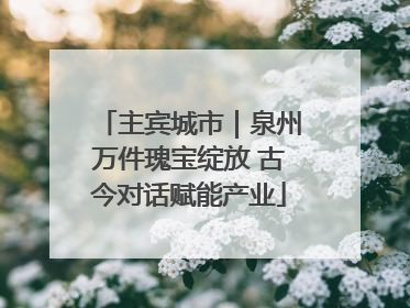 主宾城市｜泉州万件瑰宝绽放 古今对话赋能产业