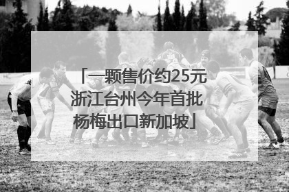 一颗售价约25元 浙江台州今年首批杨梅出口新加坡