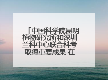 中国科学院昆明植物研究所和深圳兰科中心联合科考取得重要成果 在神农架发现两种“国保”级兰花
