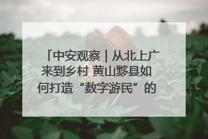 中安观察｜从北上广来到乡村 黄山黟县如何打造“数字游民”的“桃花源”？