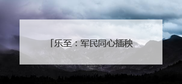 乐至：军民同心插秧忙 助力乡村振兴