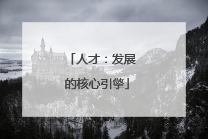 人才：发展的核心引擎