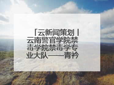 云新闻策划丨云南警官学院禁毒学院禁毒学专业大队——青衿之志辉映警徽