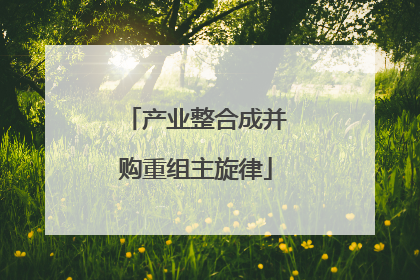 产业整合成并购重组主旋律