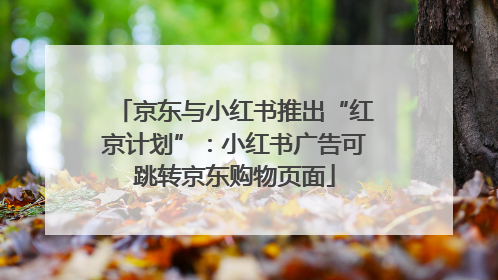 京东与小红书推出“红京计划”：小红书广告可跳转京东购物页面