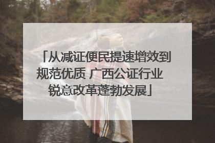 从减证便民提速增效到规范优质 广西公证行业锐意改革蓬勃发展