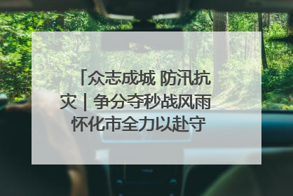 众志成城 防汛抗灾｜争分夺秒战风雨 怀化市全力以赴守护人民群众安全