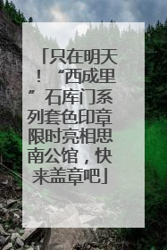 只在明天！“西成里”石库门系列套色印章限时亮相思南公馆，快来盖章吧