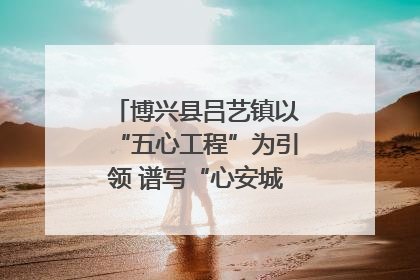 博兴县吕艺镇以“五心工程”为引领 谱写“心安城市”建设新篇章
