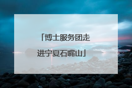 博士服务团走进宁夏石嘴山