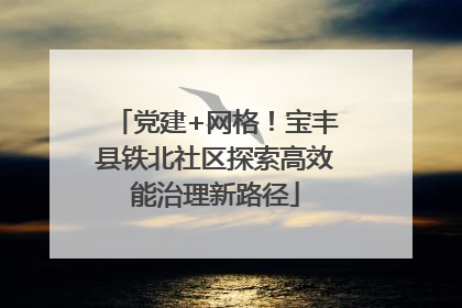 党建+网格！宝丰县铁北社区探索高效能治理新路径