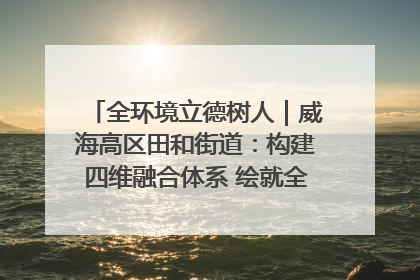 全环境立德树人｜威海高区田和街道：构建四维融合体系 绘就全环境立德树人新画卷