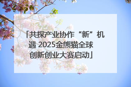 共探产业协作“新”机遇 2025金熊猫全球创新创业大赛启动