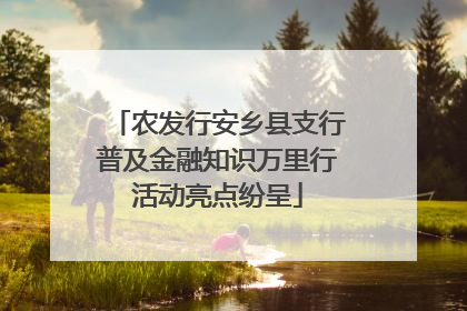 农发行安乡县支行普及金融知识万里行活动亮点纷呈