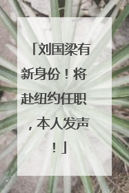 刘国梁有新身份！将赴纽约任职，本人发声！