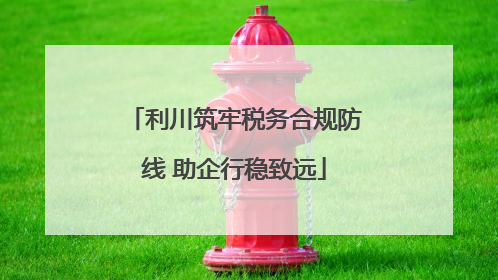 利川筑牢税务合规防线 助企行稳致远