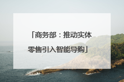 商务部：推动实体零售引入智能导购