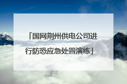 国网荆州供电公司进行防恐应急处置演练