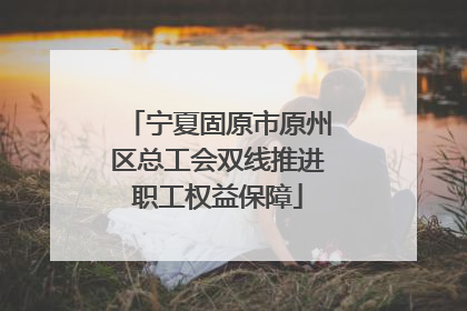 宁夏固原市原州区总工会双线推进职工权益保障