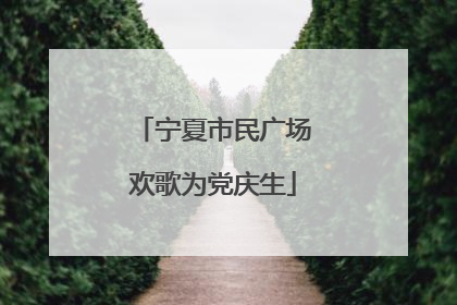 宁夏市民广场欢歌为党庆生