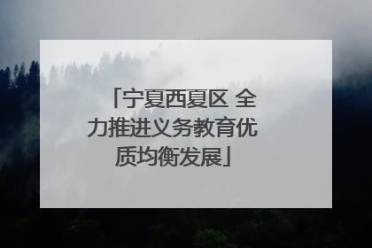 宁夏西夏区 全力推进义务教育优质均衡发展